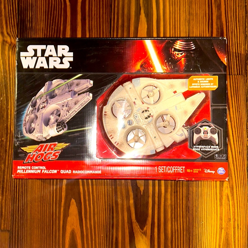 New Air Hogs Remote Control Millennium Falcon Quad Drone